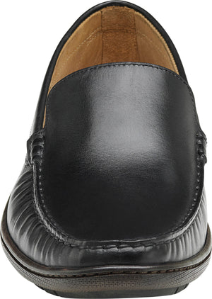 JOHNSTON & MURPHY Nichols Venetian Loafer, Alternate, color, BLACK