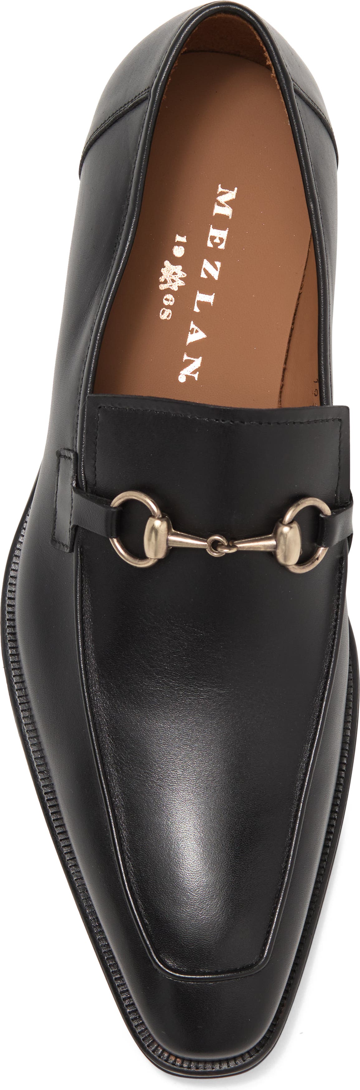 MEZLAN Academy Horsebit Loafer, Alternate, color, BLACK