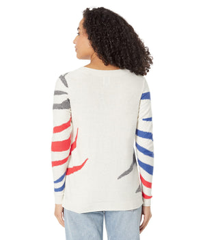 NIC+ZOE   Falling Stripes Vital Sweater