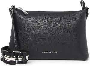 MARC JACOBS The Cosmo Leather Crossbody Bag, Main, color, BLACK