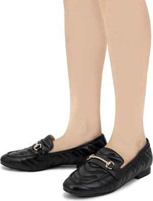 ESPRIT Marissa Slip-On Loafer, Alternate, color, BLACK PU