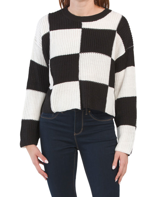 main image of Checkered Sweater