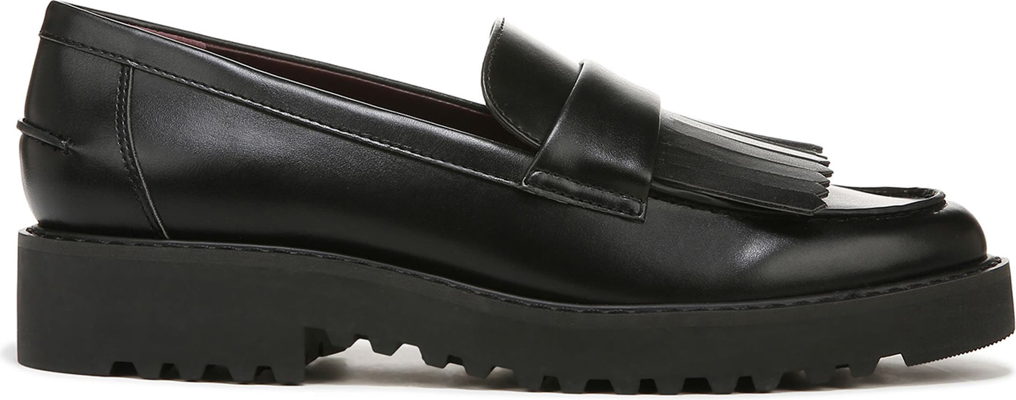 FRANCO SARTO Cello Kiltie Lug Sole Loafer, Alternate, color, BLACK