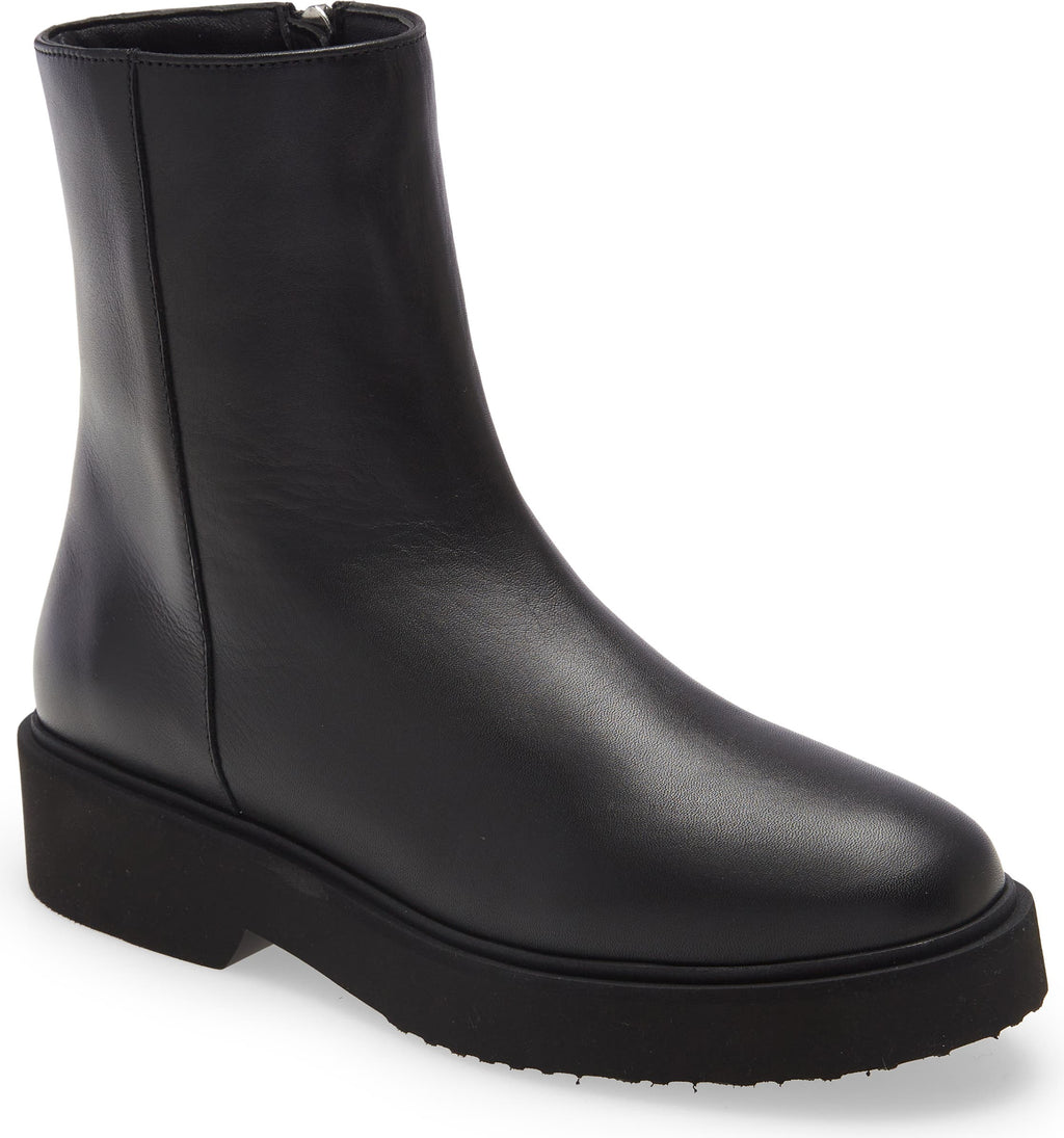 AQUATALIA Maddie Water Resistant Bootie, Main, color, BLACK