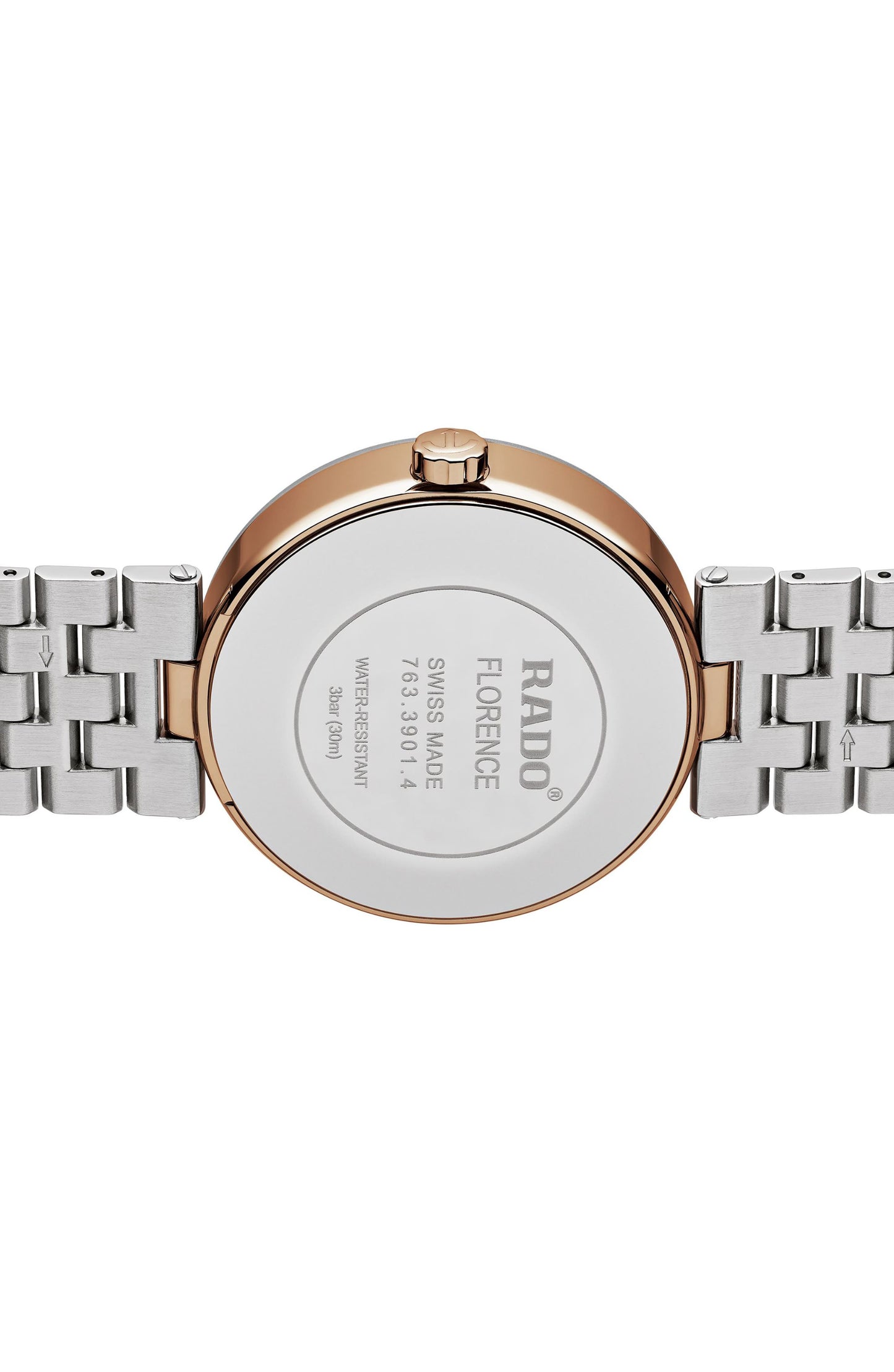 RADO Florence Automatic Bracelet Watch, 38mm, Alternate, color, BRONZE/ SILVER