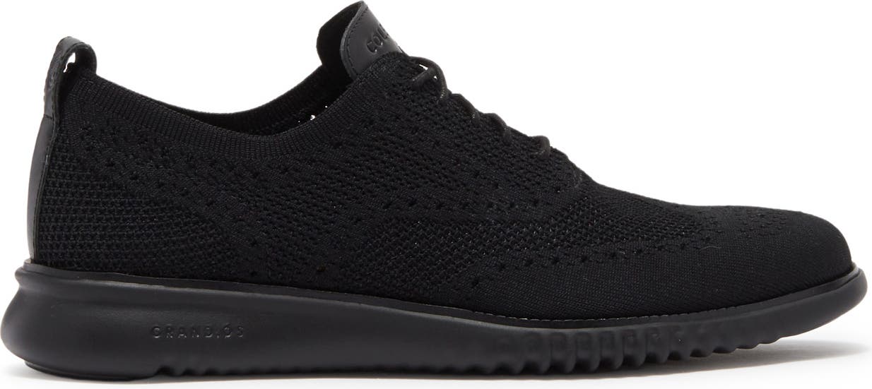 COLE HAAN ZeroGrand StitchLite Oxford Sneaker, Alternate, color, BLACK/ BLA