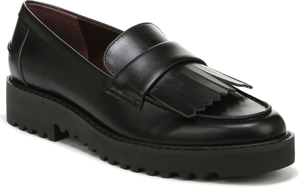 FRANCO SARTO Cello Kiltie Lug Sole Loafer, Main, color, BLACK