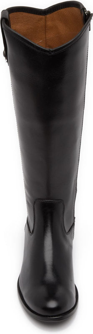 FRYE Melissa Button Tab Knee High Boot, Alternate, color, BLACK