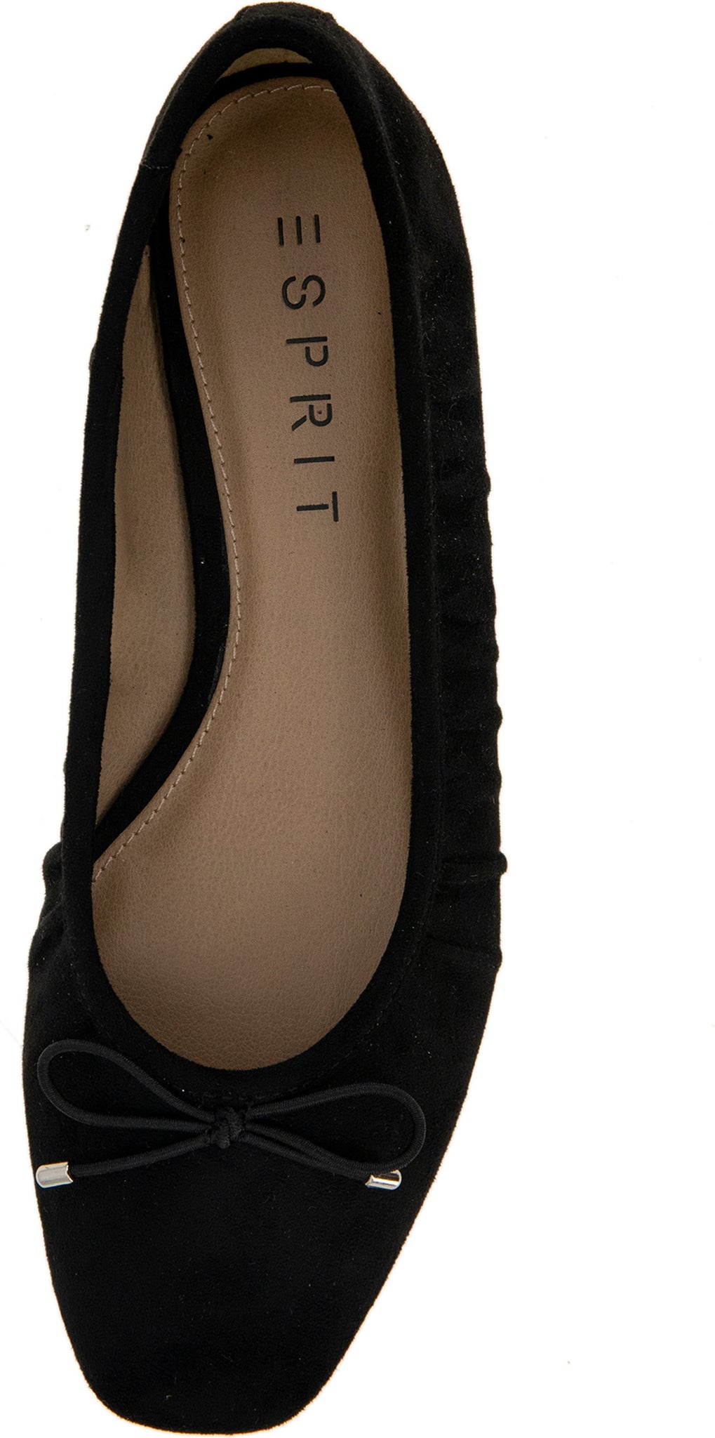 ESPRIT Faux-Suede Narissa Flat, Alternate, color, BLACK FS