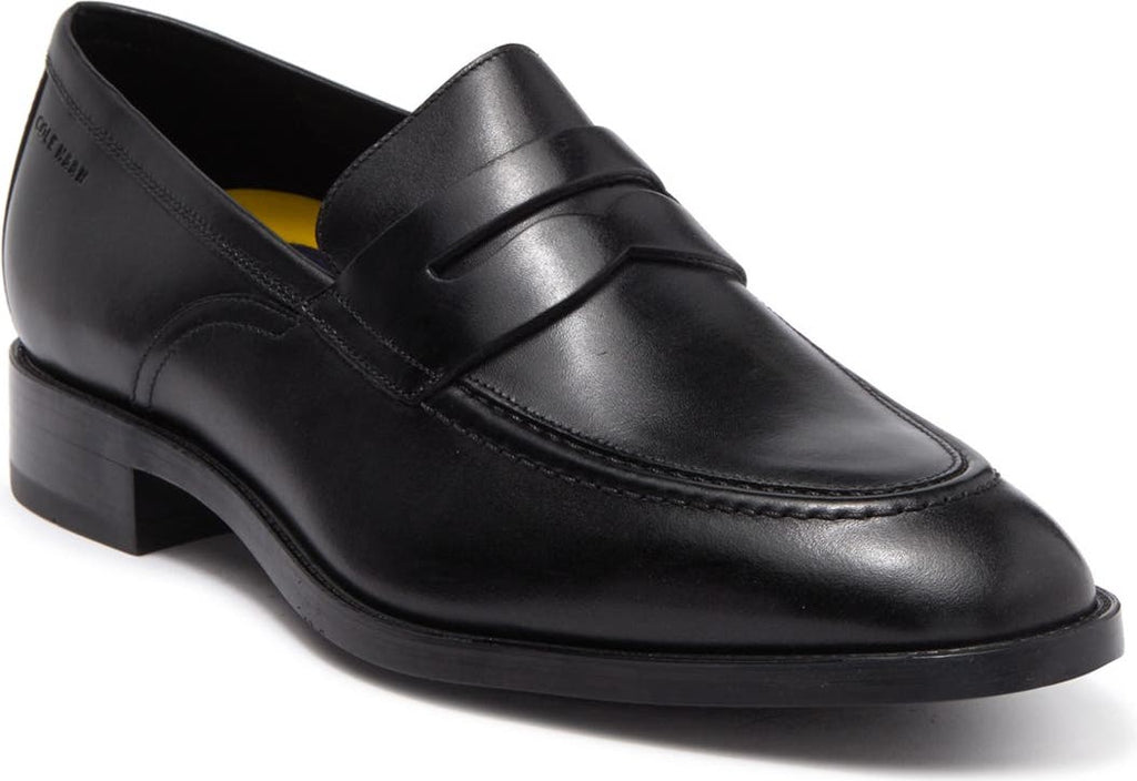 COLE HAAN Hawthorne Penny Loafer, Main, color, BLACK