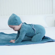 Baby Boutique Clothes Newborn Cotton Rompers with Hats Blanket Sleepers Infant Boys Soft Velour Footies Infant Footy Sleepwear