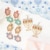 Hanukkah Crystal Dangle Earrings for Women Girls Festival of Lights Earrings Dreidel Menorah Holidays Gifts Chanukah Jewelry