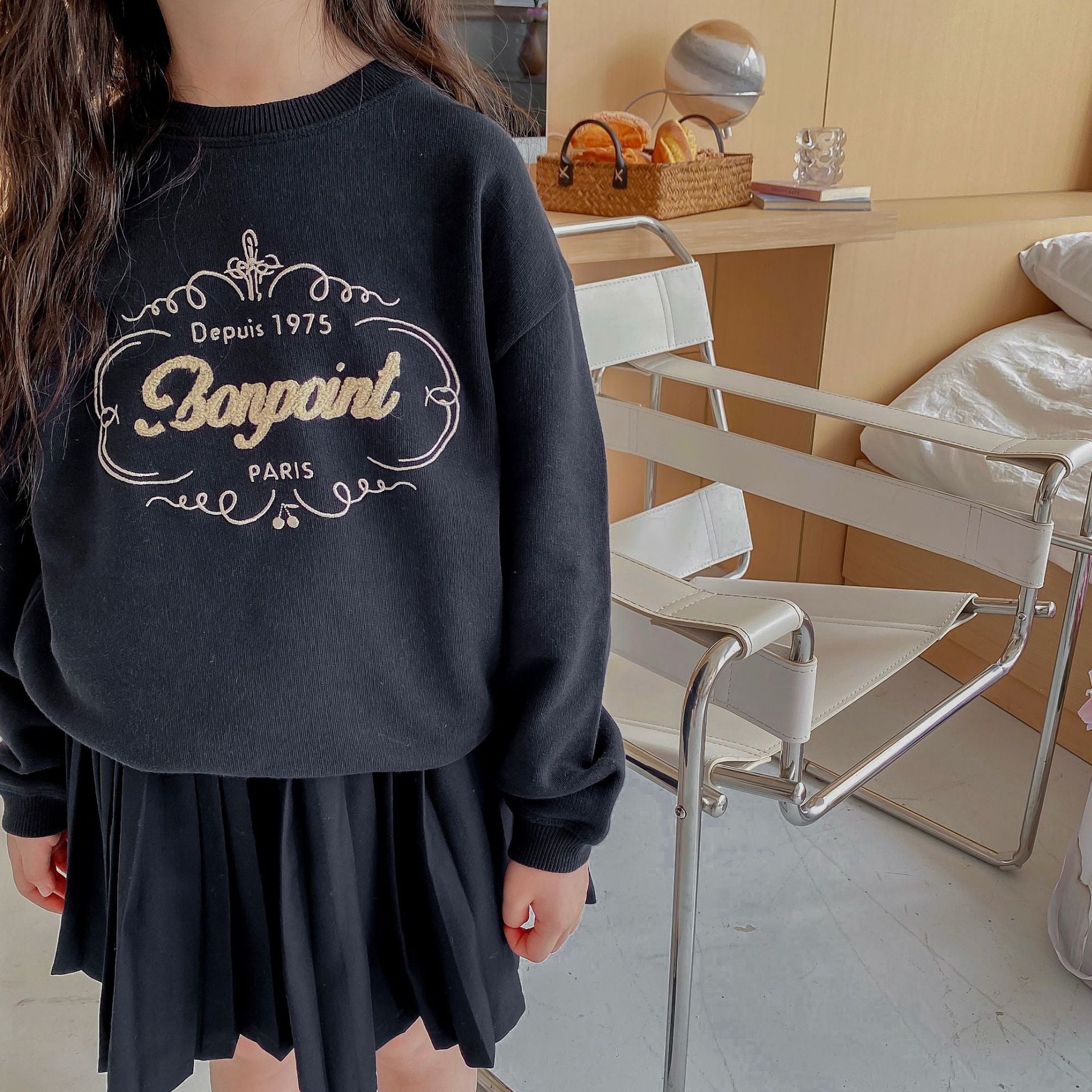 Kids Sweatshirts 2022 New Winter Brand Design Girls Boys Cute Letter Print Sweaters Pullover Baby Child Cotton Outwear Clothes