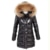 Maomaokong Winter Jacket Women Real Fur Coat Parkas Duck Down Lining Coat Real Raccoon Fur Collar Warm Black Streetwear