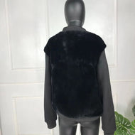 New Short Rex Rabbit Natural Fur Coat Full Pelt Thick Warm Short Real Rex Rabbit Fur Coat Sporty Jacket Casual Wear Cash