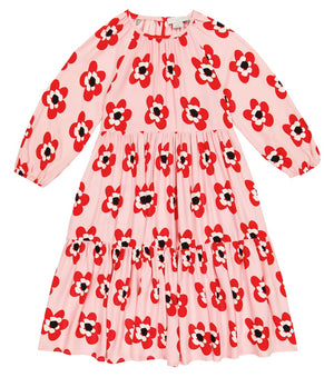 Stella McCartney Kids Floral tiered dress