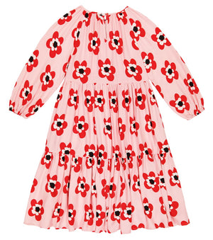 Stella McCartney Kids Floral tiered dress