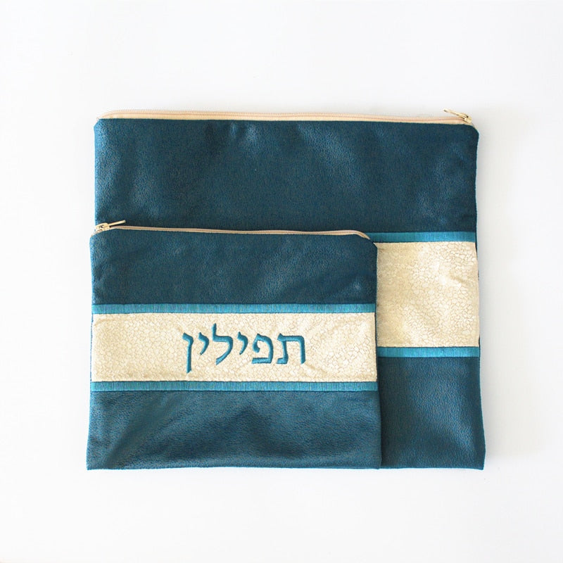 Tallit and tefillin pouch velvet bag set with shema Bag