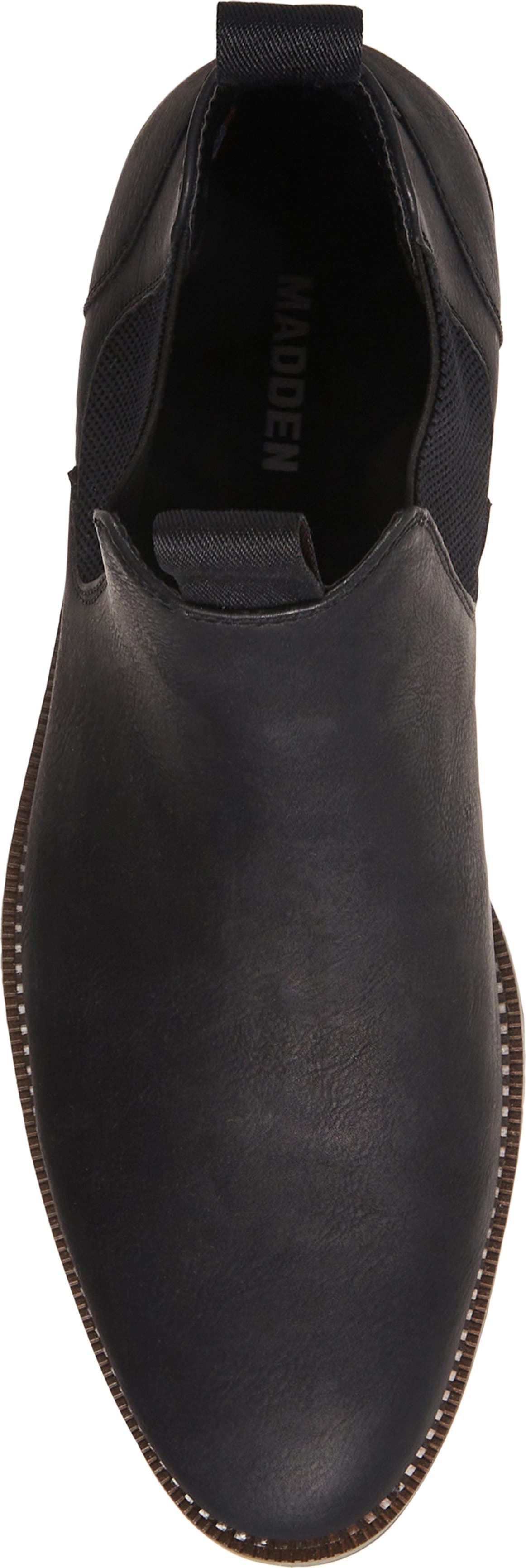 MADDEN Hammon Chelsea Boot, Main, color, BLACK PU LEATHER