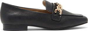 STEVE MADDEN Rilynn Chain Loafer, Alternate, color, BLACK LEATHER