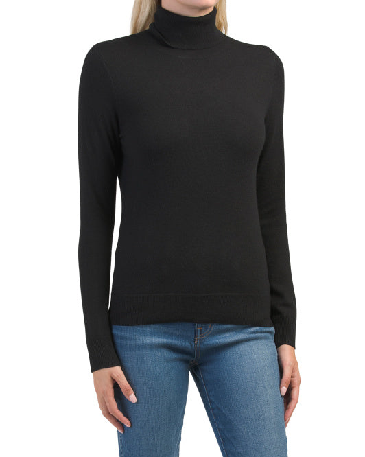 Merino Wool Turtleneck Sweater