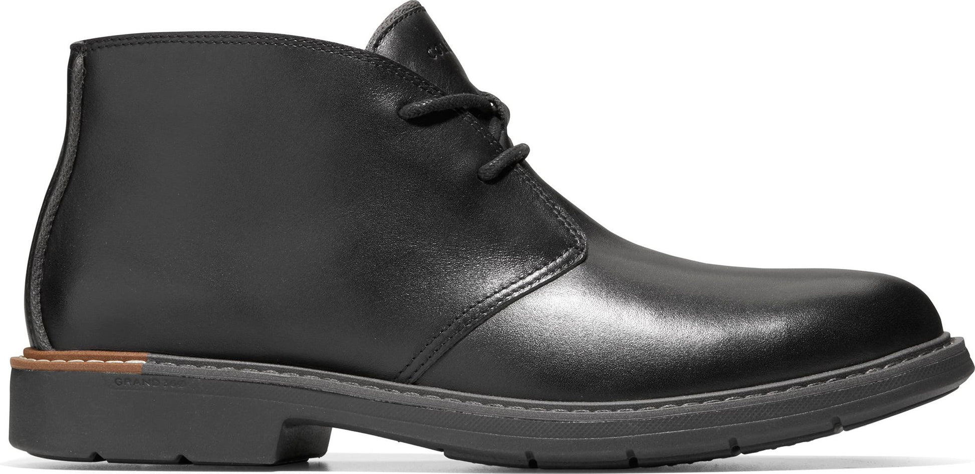 COLE HAAN Go-To Lace Chukka Boot, Alternate, color, BLACK/ CH DARK PAVEMENT