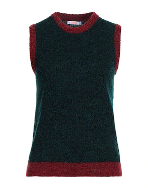 SUN 68 Sweater Emerald green 35% Mohair wool, 35% Merino Wool, 27% Polyamide, 3% Elastane