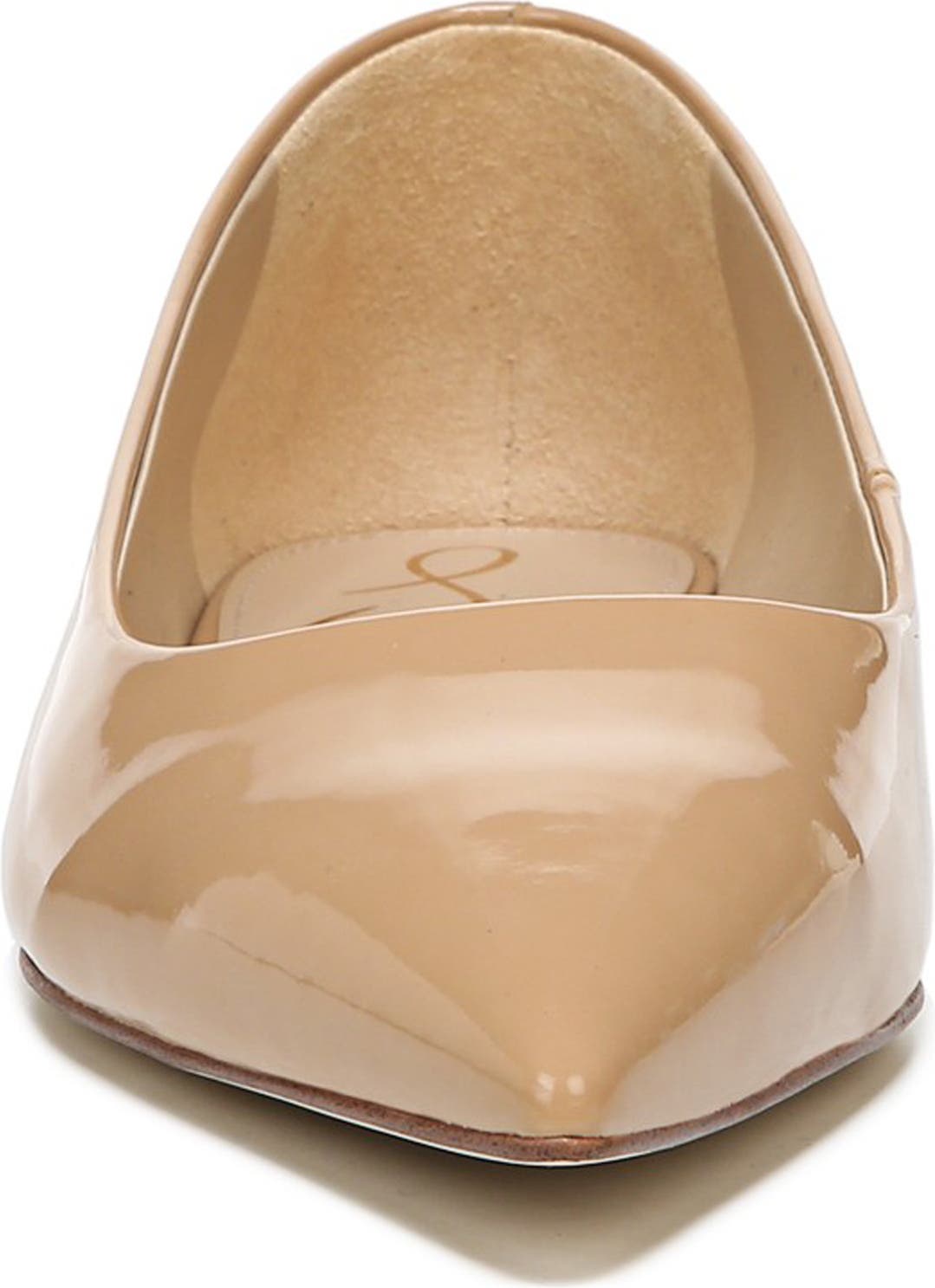 SAM EDELMAN Wanda Pointed Toe Flat, Alternate, color, GOLDEN SAND PATENT