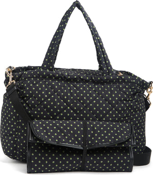 MARC JACOBS Dot Print Diaper Bag, Main, color, PERIDOT DOTS