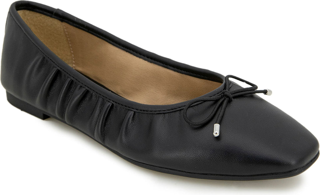 ESPRIT Narissa Faux Leather Flat, Main, color, BLACK PU