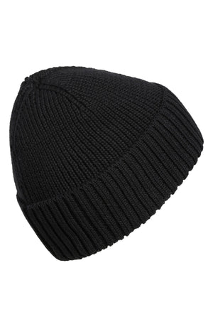 ADIDAS Folded Knit Beanie, Alternate, color, BLACK