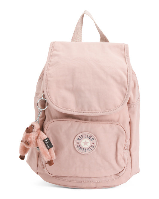 Nylon Marigold Flap Front Backpack