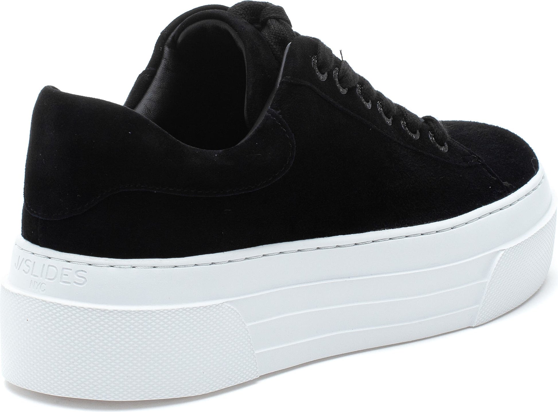 J/SLIDES NYC JSlides Amanda Platform Sneaker, Alternate, color, BLACK SUEDE