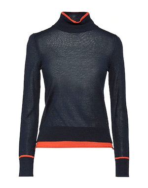 NENETTE Turtleneck Midnight blue 50% Wool, 50% Acrylic