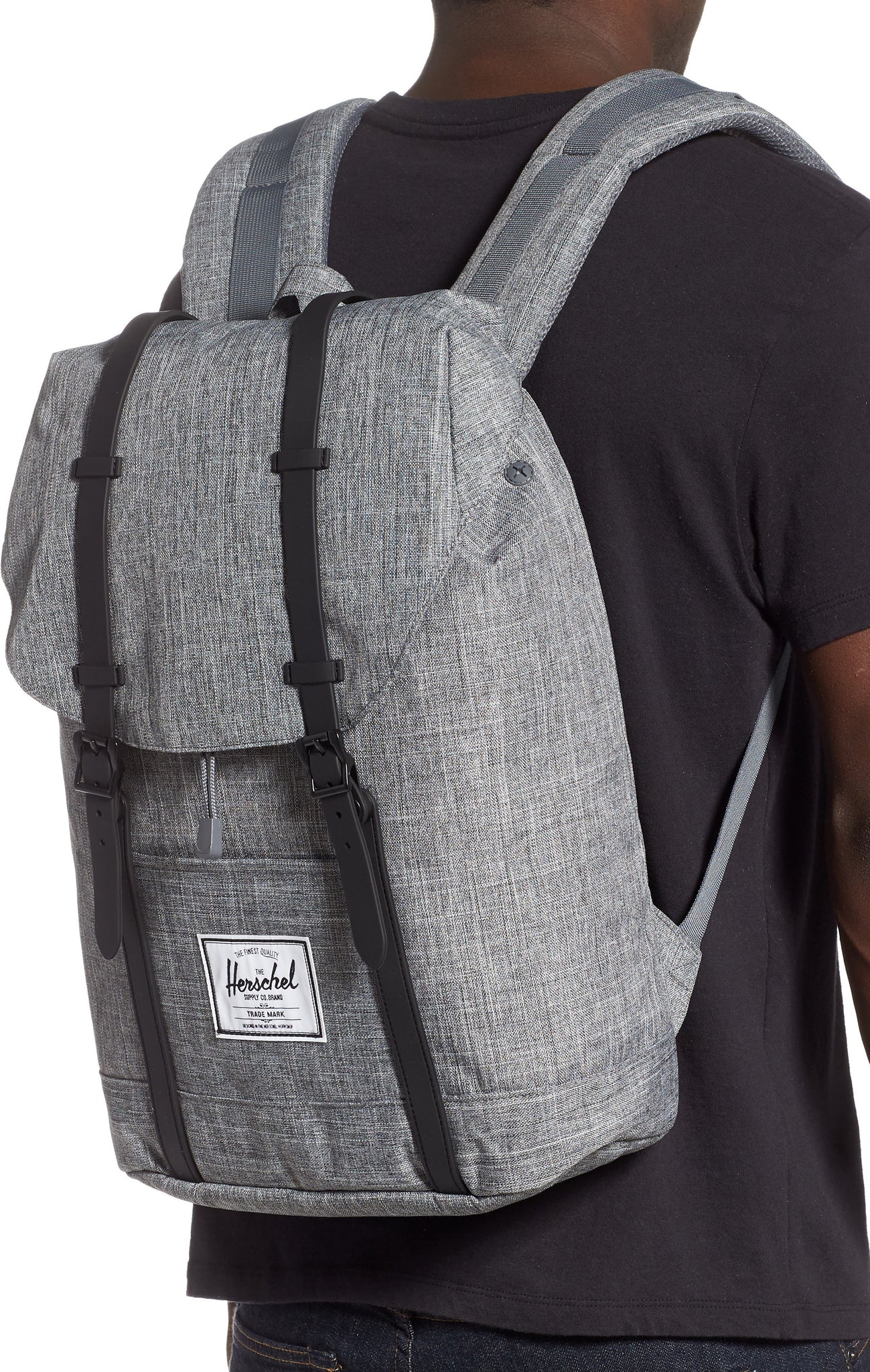 Herschel Supply Co. Retreat Backpack, Alternate, color, RAVEN CROSSHATCH