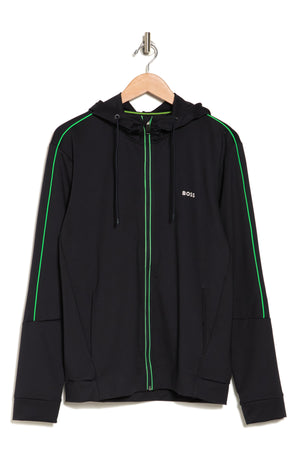 BOSS Sicon Zip-Up Hooded Jacket, Alternate, color, DARK BLUE