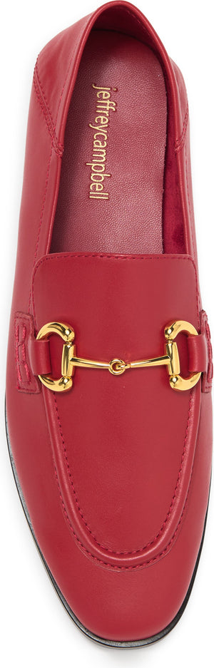 JEFFREY CAMPBELL Addie Bit Loafer, Alternate, color, RED