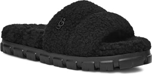 UGG<sup>®</sup> Cozetta Curly Genuine Shearling Slide Slipper, Main, color, BLACK