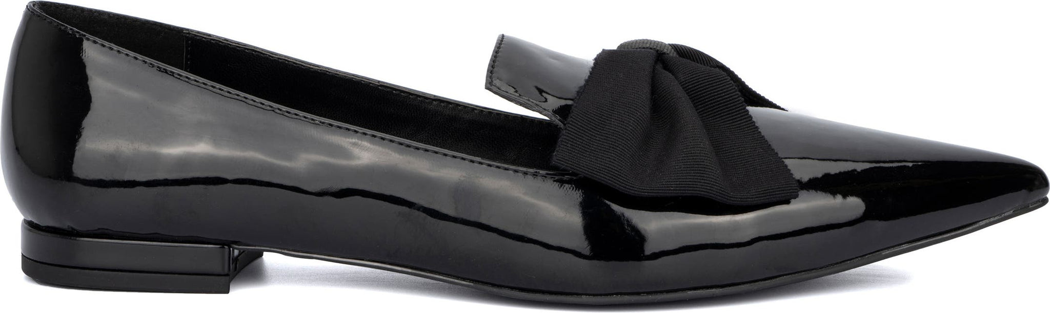 FASHION TO FIGURE Belinda Bow Flat, Alternate, color, BLACK