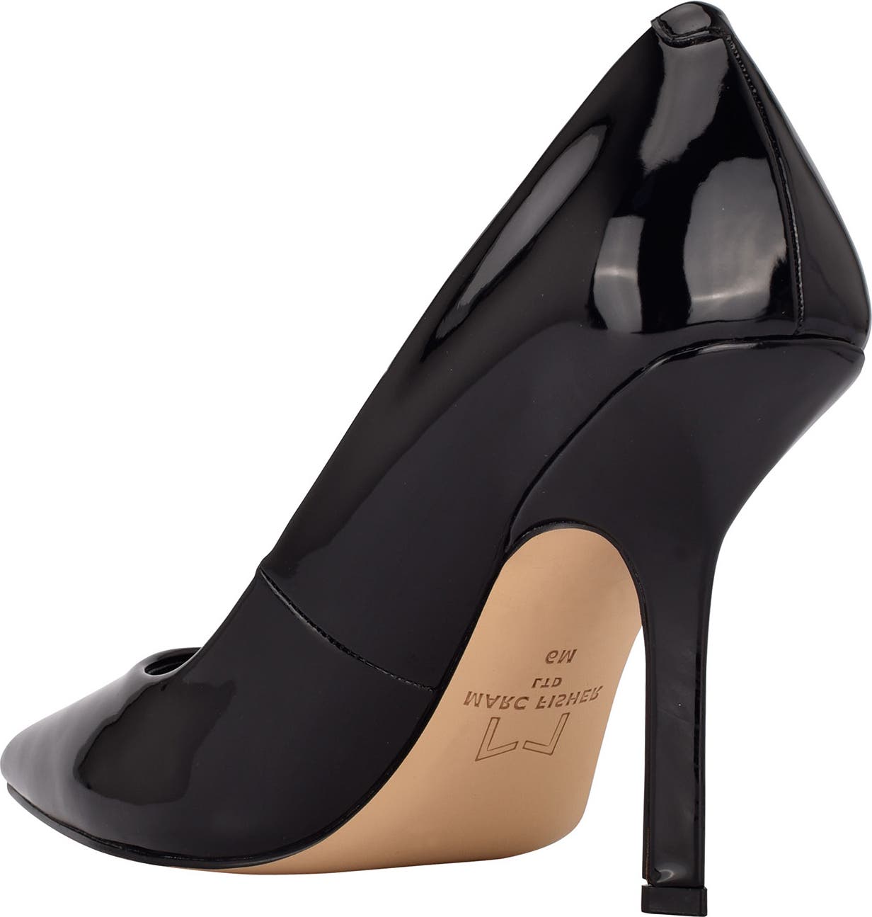 MARC FISHER LTD Everly Pointed Toe Pump, Alternate, color, BLACK