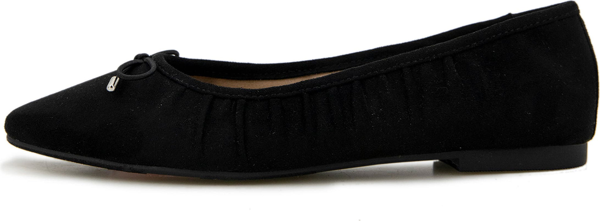 ESPRIT Faux-Suede Narissa Flat, Alternate, color, BLACK FS