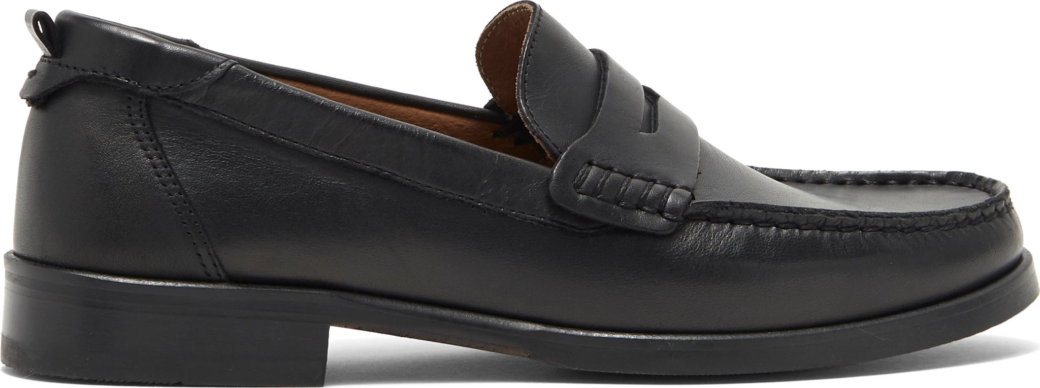 TED BAKER LONDON Alffie Leather Saddle Loafer, Alternate, color, BLACK