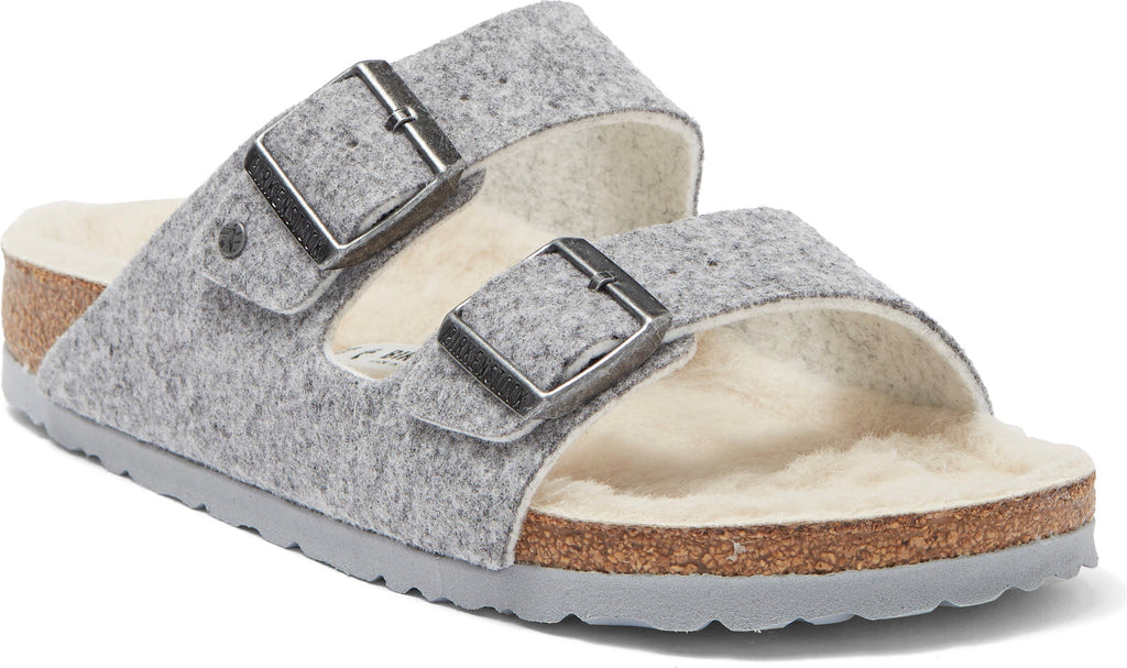 BIRKENSTOCK Arizona Wool Sandal, Main, color, GRAY