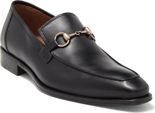 MEZLAN Academy Horsebit Loafer, Main, color, BLACK
