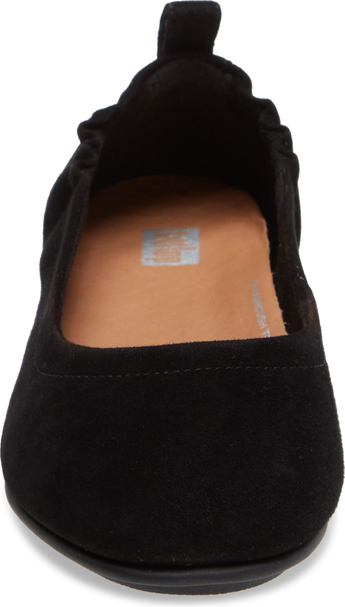 FITFLOP Allegro Suede Ballet Flat, Alternate, color, ALL BLACK