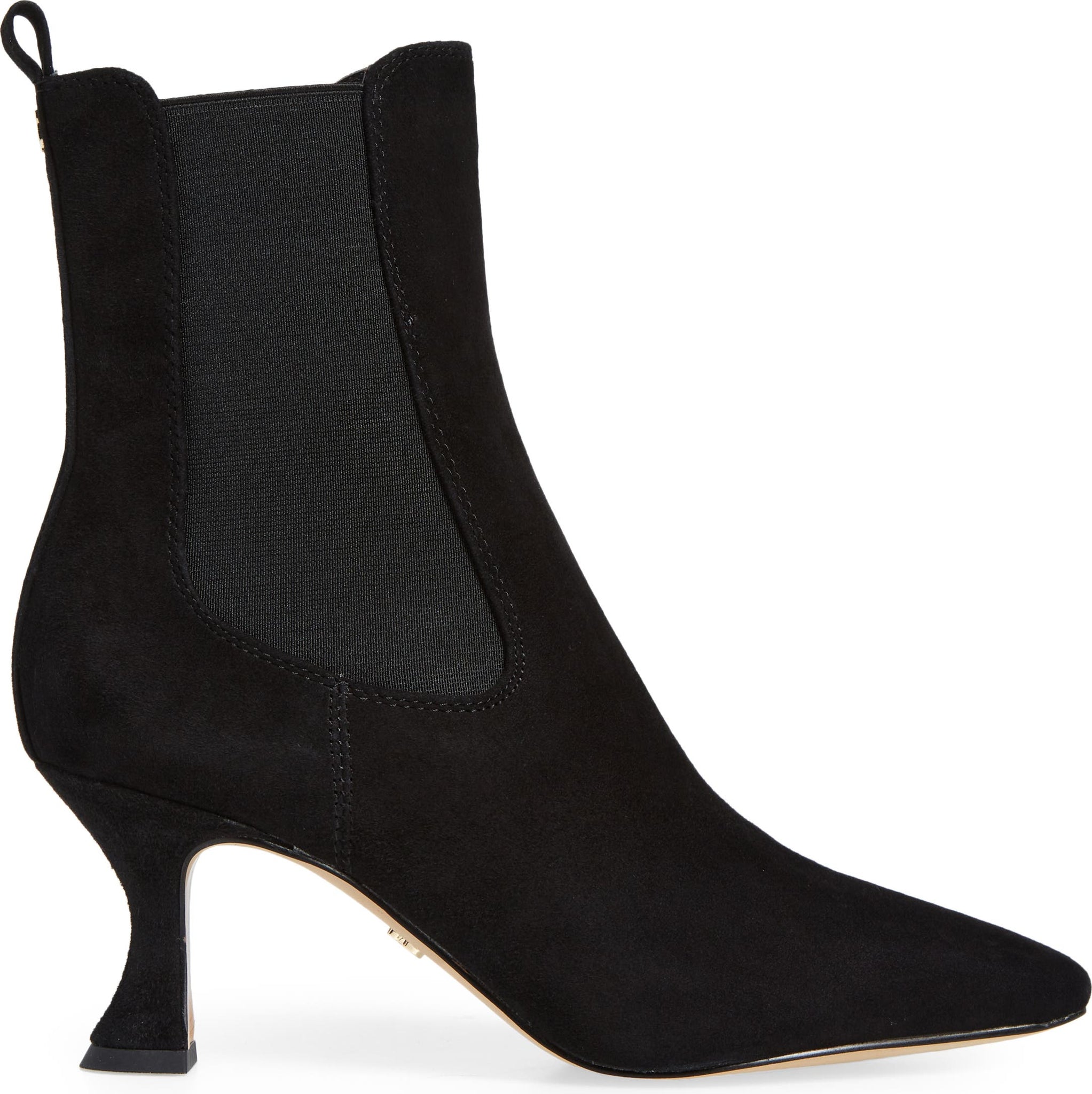 SAM EDELMAN Lani Square Toe Chelsea Boot, Alternate, color, BLACK