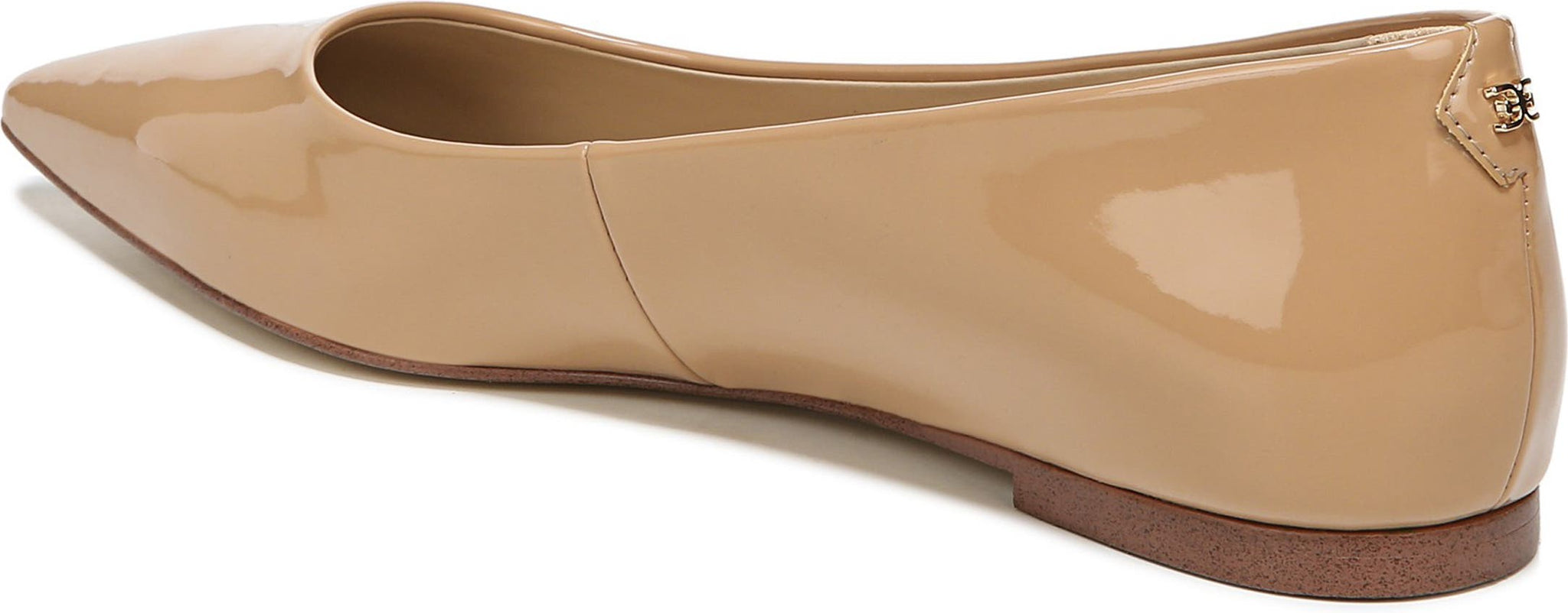 SAM EDELMAN Wanda Pointed Toe Flat, Alternate, color, GOLDEN SAND PATENT