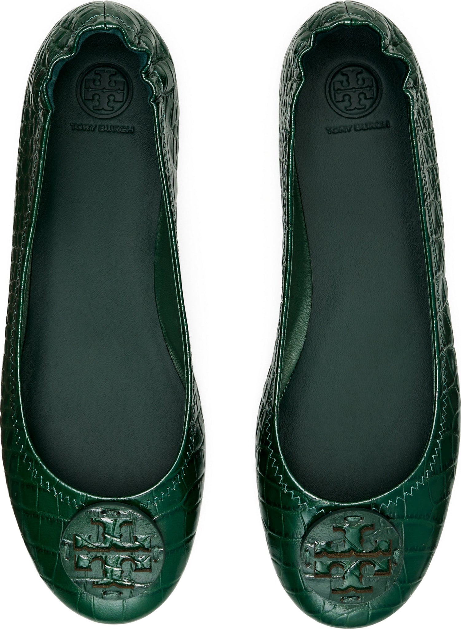 TORY BURCH Minnie Travel Ballet Flat, Alternate, color, VERDE