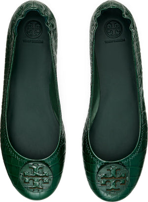 TORY BURCH Minnie Travel Ballet Flat, Alternate, color, VERDE