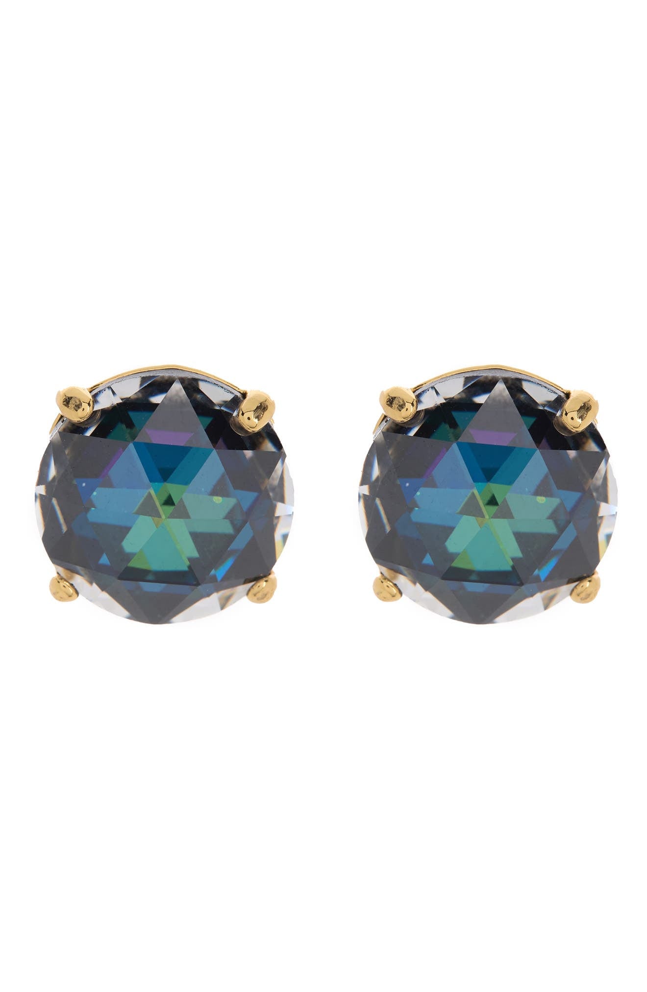 kate spade new york boxed round stud earrings, Main, color, BLACK